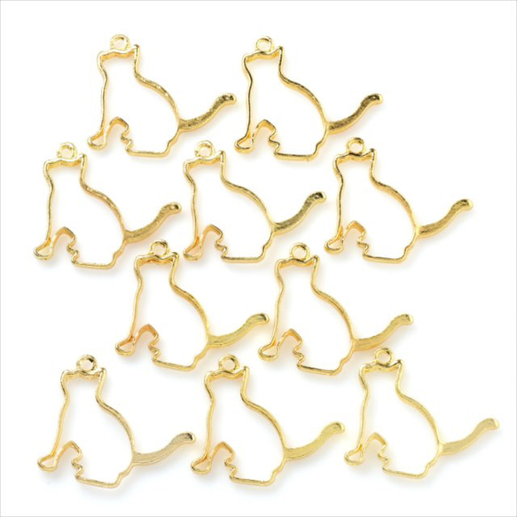 専用商品K-8432 ドロップチャーム(猫 銀杏) レジンパーツ 専用商品K-8432 ドロップチャーム(猫 銀杏) レジンパーツ 専用