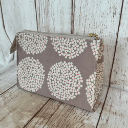 葛 ラオス原産Saoban（サオバン）・ 葛糸 編みポーチ【葛糸＆コットン