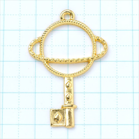 10個樹脂空框★tg15/金色★Saturn key key key hook included frame mold char 第2張的照片