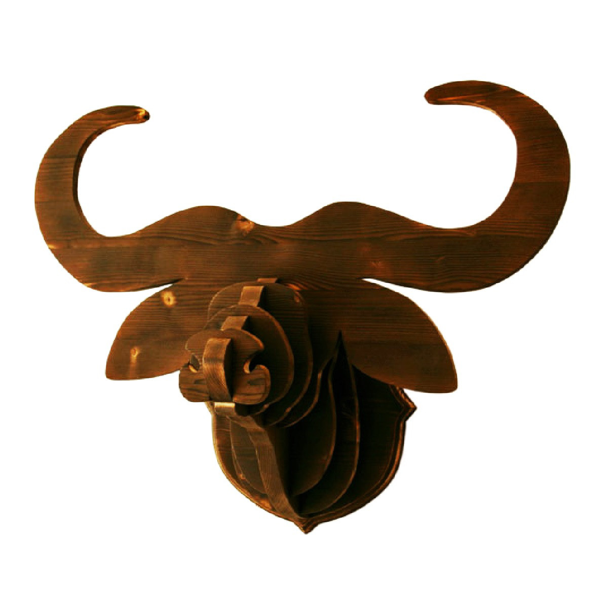 Hunting trophy MI-MI-MOKO(ミーミーモコ) 木製ハンティングトロフィー バッファロー オブジェ