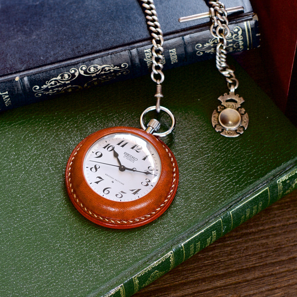 懐中時計カバー　カラーオーダー 1枚目の画像