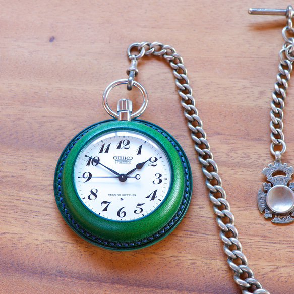 懐中時計カバー　カラーオーダー 5枚目の画像