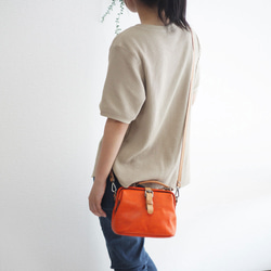 本革 ミニドクターバッグ リアルレザー B-001 3枚目の画像