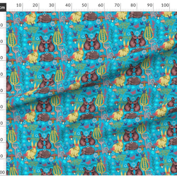 輸入生地 生地 超レア うさぎ ラビット おしゃれな生地 幸運アイテム 2枚目の画像