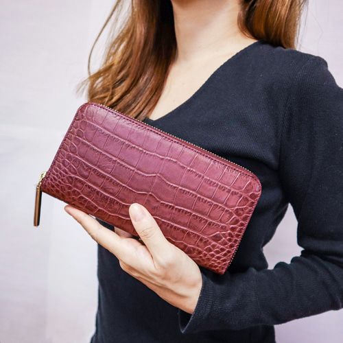 フルラ 長財布 ラウンドファスナー クロコダイル 新品】フルラ FURLA