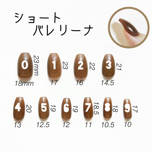 サイズ確認用ネイルチップ その他素材 CLEAR 通販 6479030｜Creema