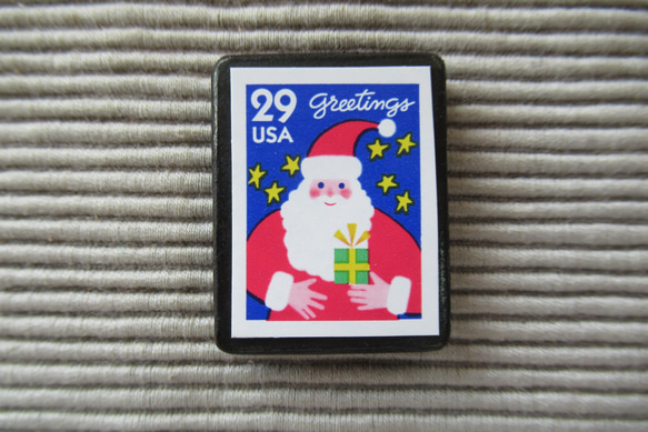 アメリカ　クリスマス切手ブローチ 4315 1枚目の画像