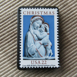 美國聖誕郵票胸針4321 第1張的照片