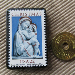 美國聖誕郵票胸針4321 第3張的照片