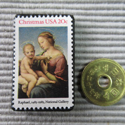 美國聖誕郵票胸針4326 第3張的照片