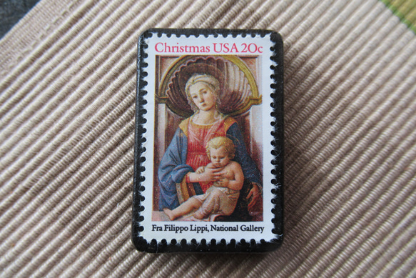 美國聖誕郵票胸針4328 第1張的照片