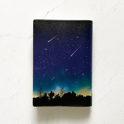 星空の本革手帳カバー A5 夜空 レザー 星座 星空の本革手帳カバー A5 夜空 レザー 星座