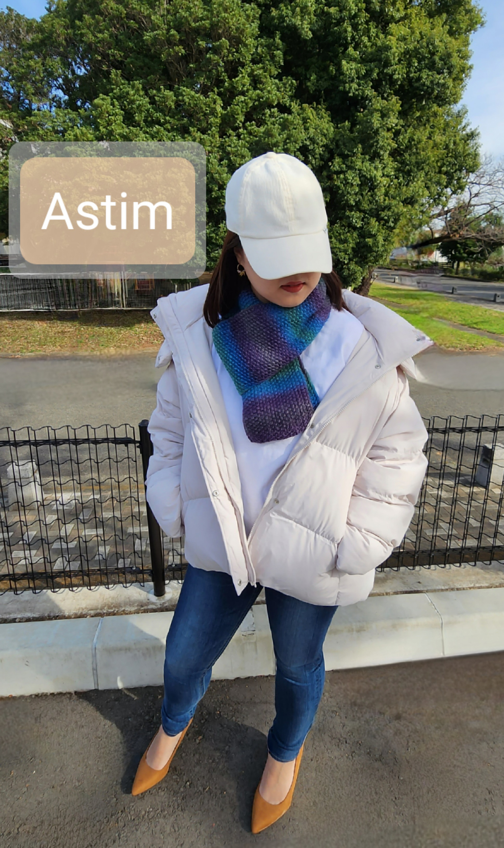 Y33M【クリスマスギフト】海のようなブルー系グラデーションのロングマフラー/メリノウール100％【送料無料】