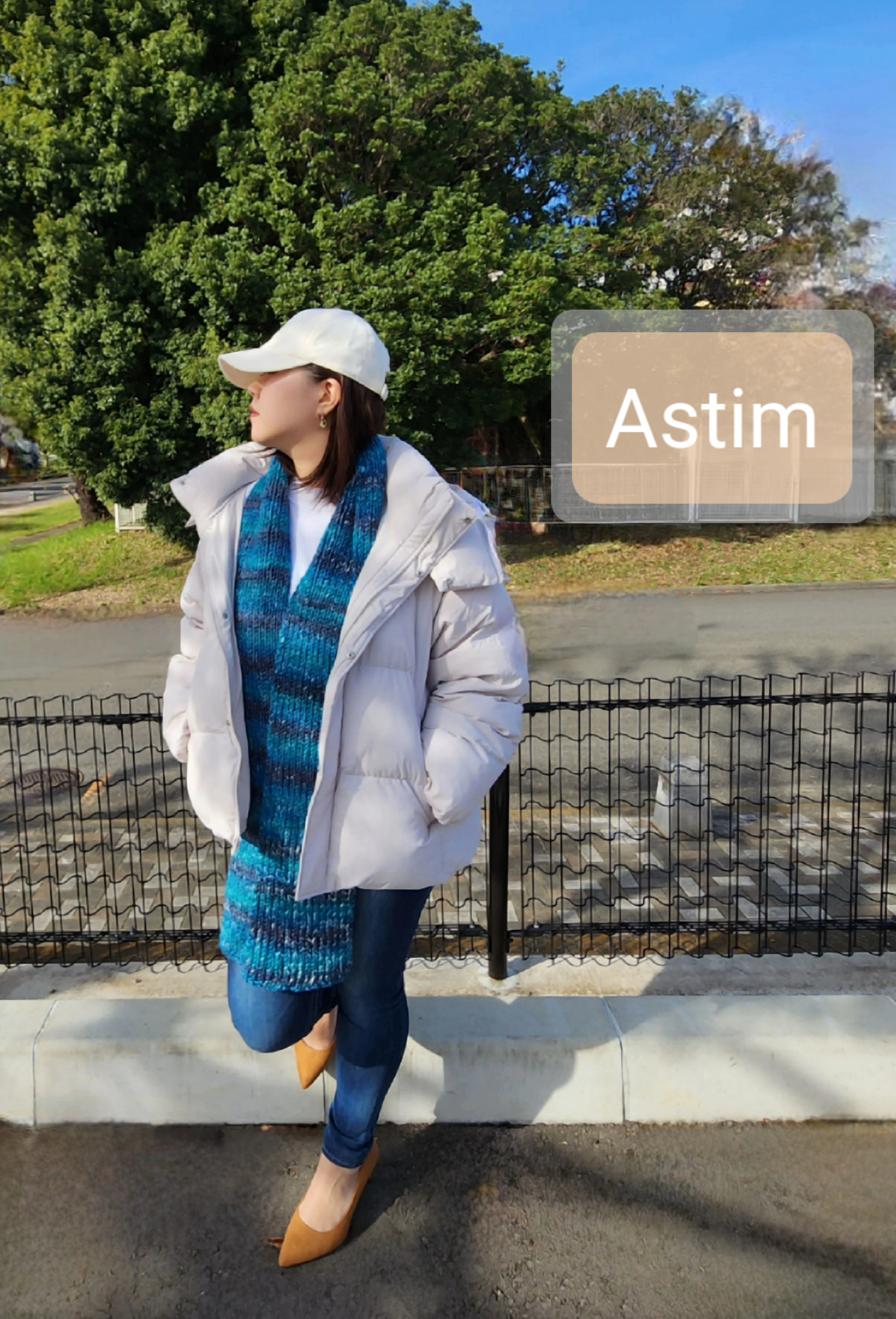 E78M【クリスマスギフト】冬空に映えるターコイズブルー系メランジ/柔かくあたたかいロングマフラー【送料無料】