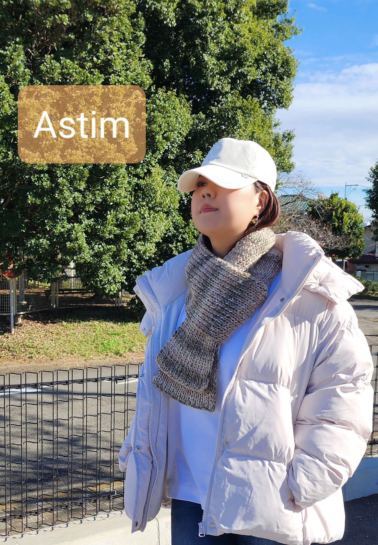 E79M【クリスマスギフト】ほっこり優しいカフェラテ系メランジ/柔かくあたたかいロングマフラー【送料無料】