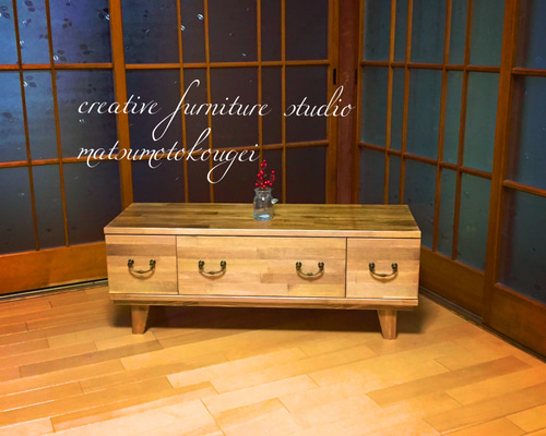 送料無料あり❣️ 3DRS Low Chest antique 真鍮取手 和モダン