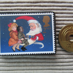 英國聖誕郵票胸針4337 第3張的照片