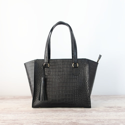 A4サイズしかくトートbag・ver2（ファスナー付き）☆彡ネイビー・お色