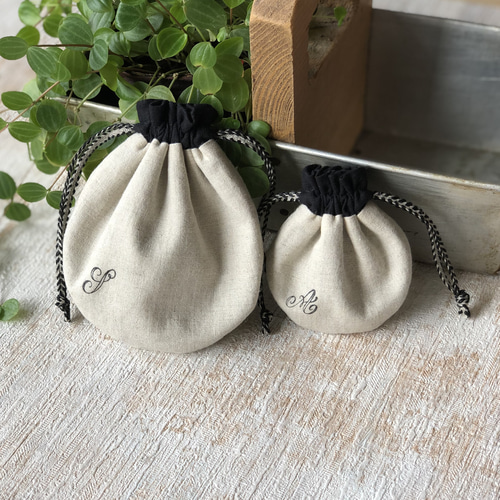 ☆受注制作☆【SS】内袋が2部屋に分かれていて便利♪【ナチュラル