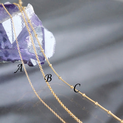 [14KGF] 項鍊，綠紫水晶/摩根石石英 第4張的照片