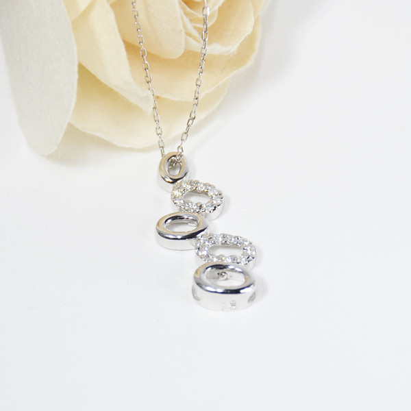 K18 ダイヤモンド バブル ペンダントトップ CA064