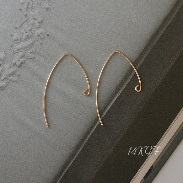 マーキス ブルーオブシディアン 14kgfピアス 14KGF マーキスピアス