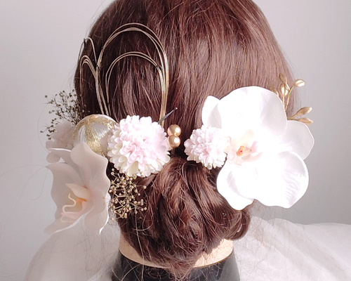 ♡ 胡蝶蘭髪飾り♡ ヘッドパーツ 本数変更可 Flo-h.11 d6925107ab449ad1fb496140466942