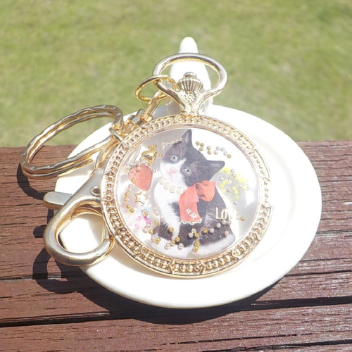 ☆雪傘と白雪キツネ☆　他レジンキーホルダー計7点 ☆雪傘と白雪キツネ☆ 他レジンキーホルダー計7点