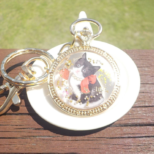 ☆雪傘と白雪キツネ☆　他レジンキーホルダー計7点 ☆雪傘と白雪キツネ☆　他レジンキーホルダー計7点