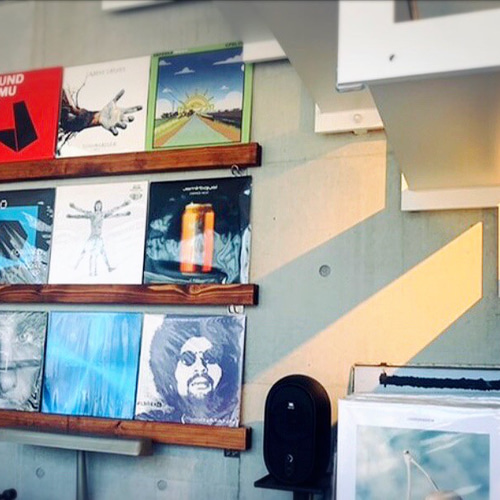 木製レコードレール【3本セット】壁面ディスプレイ ビンテージ ミッド