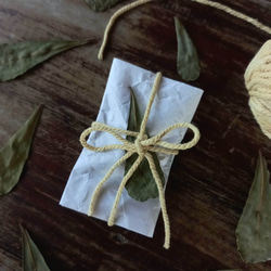 耳環│泰國植物染棉線和juzdama-天然黃色/耳環或耳環/卡倫部落公平貿易 第12張的照片