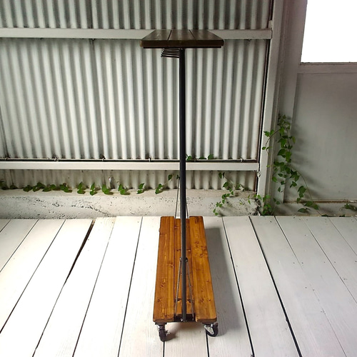 アイアン ウッド ハンガーラック M （キャスター フック付き 多用途