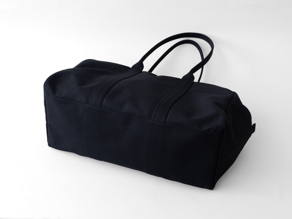 帆布のボストンバッグL ブラック 12枚目の画像