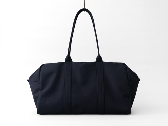 帆布のボストンバッグL ブラック 8枚目の画像