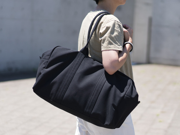 帆布のボストンバッグL ブラック ボストンバッグ Fuku 通販
