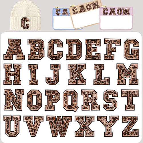 タータンチェックのアルファベットアイロンワッペン カット】タータンチェックのアルファベット数字のワッペン【4.5cm