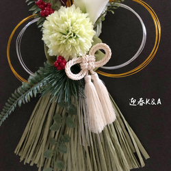 しめ縄  しめ縄飾り　お正月飾り　リース 3枚目の画像