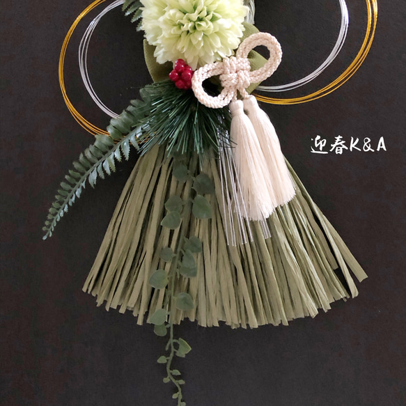 しめ縄  しめ縄飾り　お正月飾り　リース 4枚目の画像