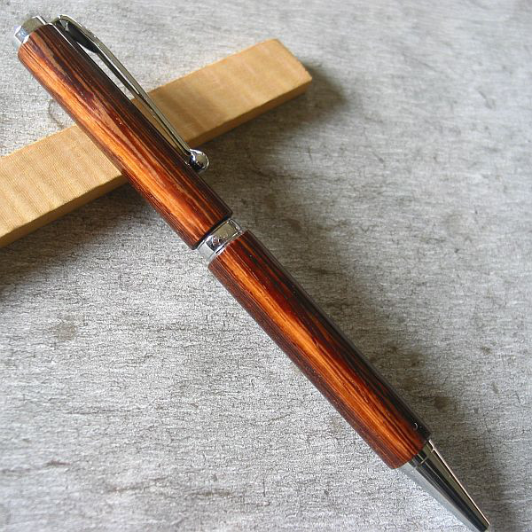 【紫鉄刀木】木のボールペン 極めてレアな唐木の銘木【即日発送