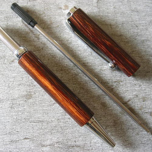 紫鉄刀木】木のボールペン 極めてレアな唐木の銘木【即日発送