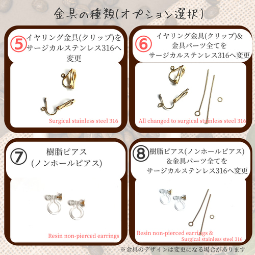 No.617-C　フクロウ☆レジン☆ピアス・イヤリング No.617-C フクロウ☆レジン☆ピアス・イヤリング - ♪美玖