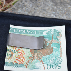 Titanium money clip・Gr5・64チタンマネークリップ・内ゴールド 3枚目の画像