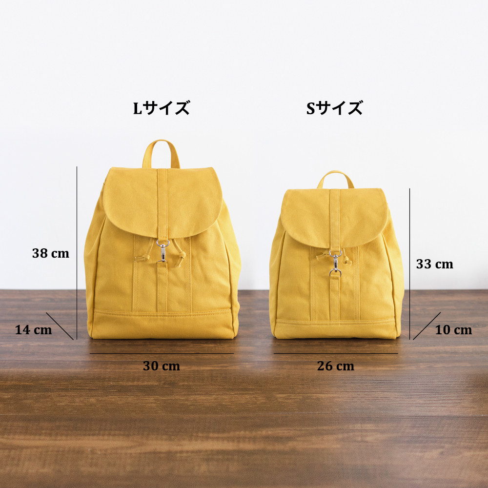 帆布カジュアルバックパック［Sサイズ］旅行・お出かけ・通勤【グレー】