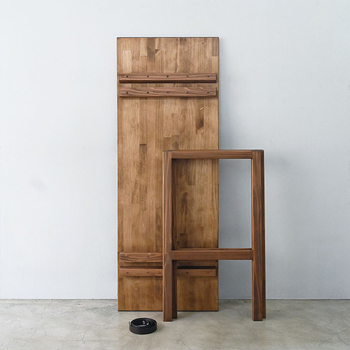 パッチワーク板の天板』の組み立て式ワークテーブル アウトドアにも 机