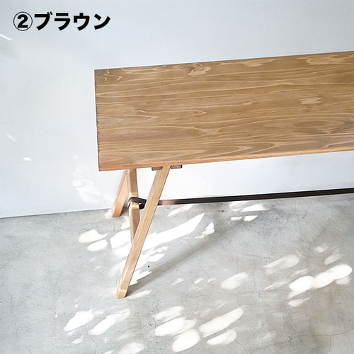 杉無垢材のナチュラル天板』の組み立て式ワークテーブル 組み立て簡単