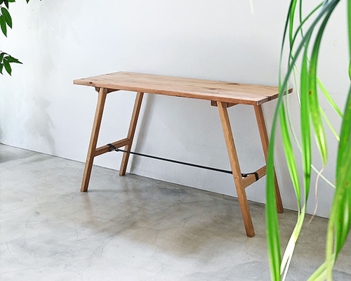 杉無垢材のナチュラル天板』の組み立て式ワークテーブル 組み立て簡単