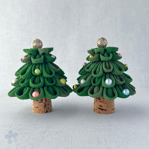 Xmasツリー(つまみ細工) Amazon | ちりめんつまみ細工 クリスマスツリー S⑨