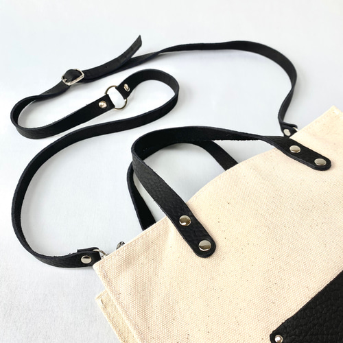 ショルダー&トートバッグ】2way ブラック ショルダーバッグ