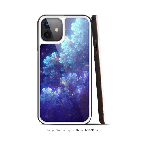 青藍 - 和風 強化ガラス iPhoneケース【iPhone16/16Pro/16ProMax