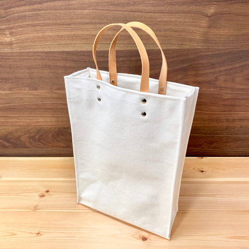 SALE‼️〉【キャンバストートバッグ】姫路レザーハンドル
